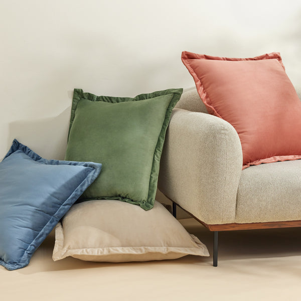 Lush Decor Velvet Dreams Euro Sham Cover 2 Piece Set