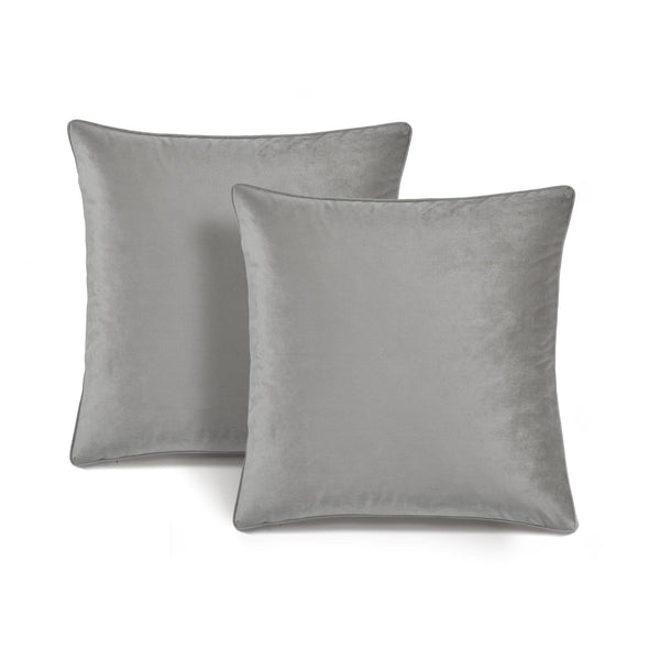 Lush Decor Velvet Solid Decorative Pillow Cover 2-Pack Set