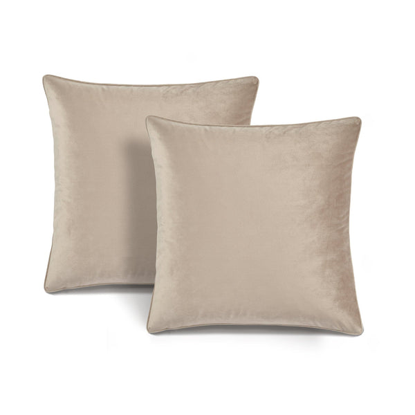 Lush Decor Velvet Solid Decorative Pillow Cover 2-Pack Set