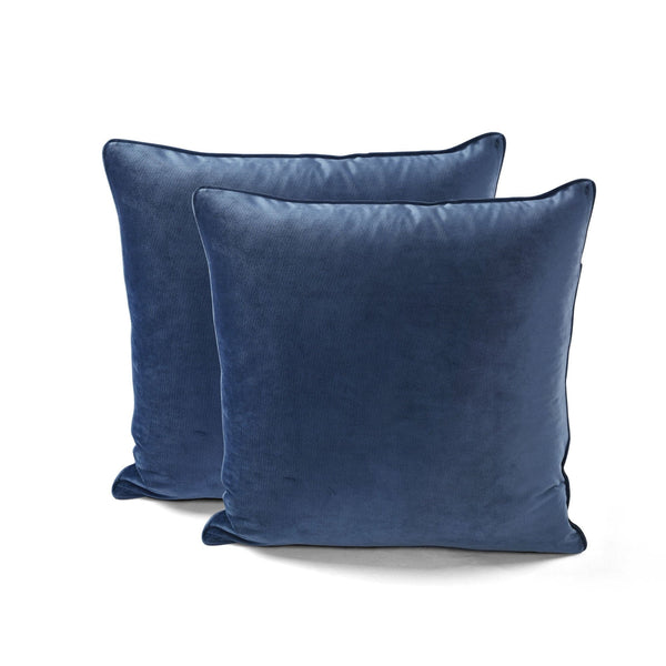 Lush Decor Velvet Solid Decorative Pillow Cover 2-Pack Set
