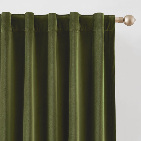 Lush Decor Verdant Path Velvet Blackout Window Curtain Panels