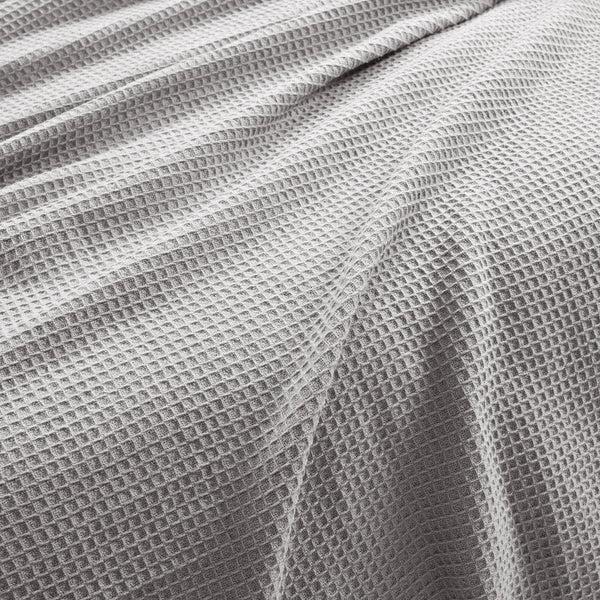 Lush Decor Waffle Cotton Knit Tassel Fringe Blanket/Coverlet
