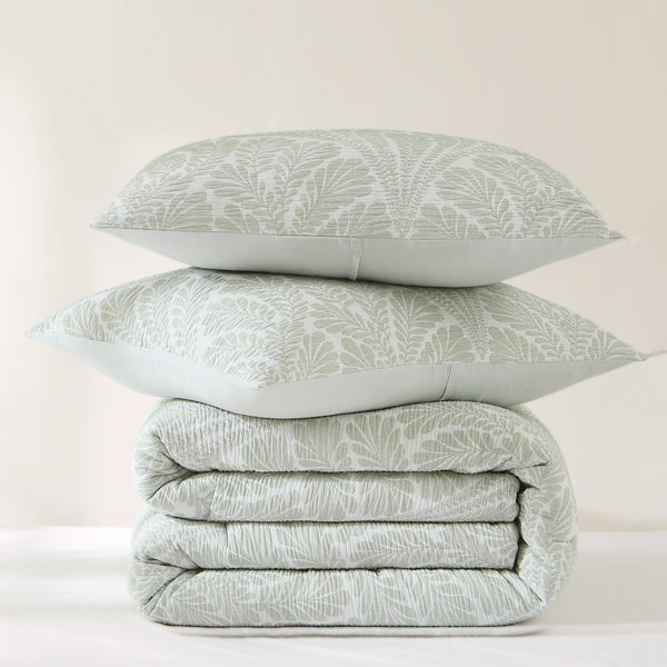 Lush Decor Willow Garden Restorative Gauze Jacquard Comforter Set