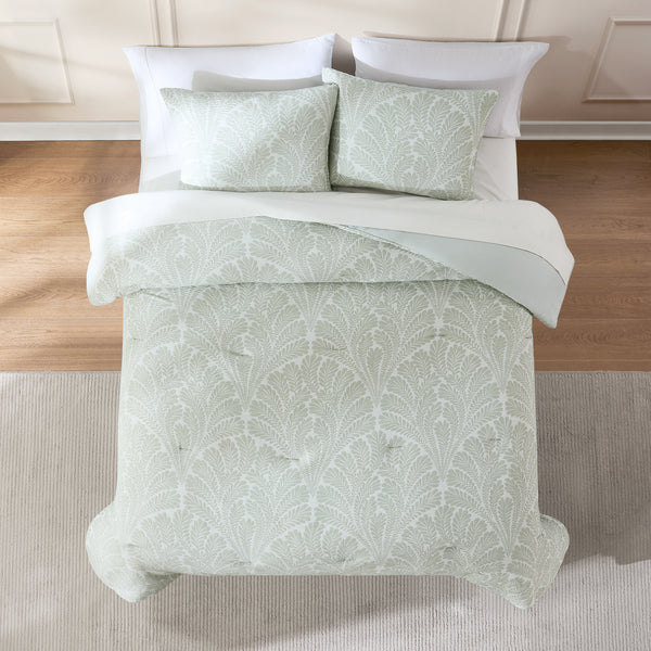 Lush Decor Willow Garden Restorative Gauze Jacquard Comforter Set