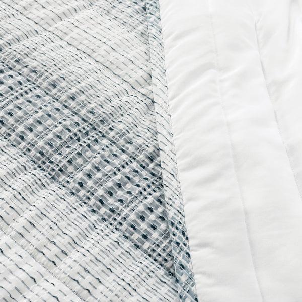 Lush Decor Yarn Dyed Textured Stripe Waffle Quilt 3 Piece Set
